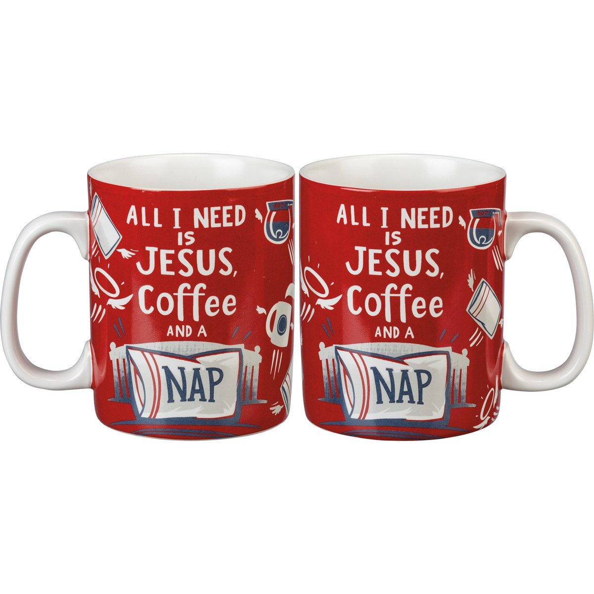 All I Need is Jesus Coffee and A Nap Oversize 20 Oz Coffee Mug