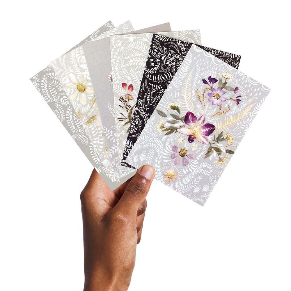 Altar Lace Satin Postcard Gift Bag | Set of 6 Art Postcards in Reusable Satin Bag