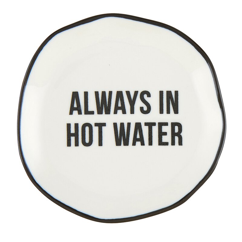 Always in Hot Water Tea Bag Rest | Tea Saucers Tray