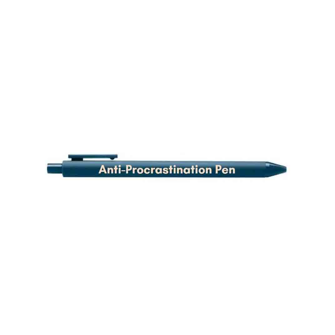 Anti-Procrastination Pen 💡 | Individual Gel Click Pen in Matte Navy