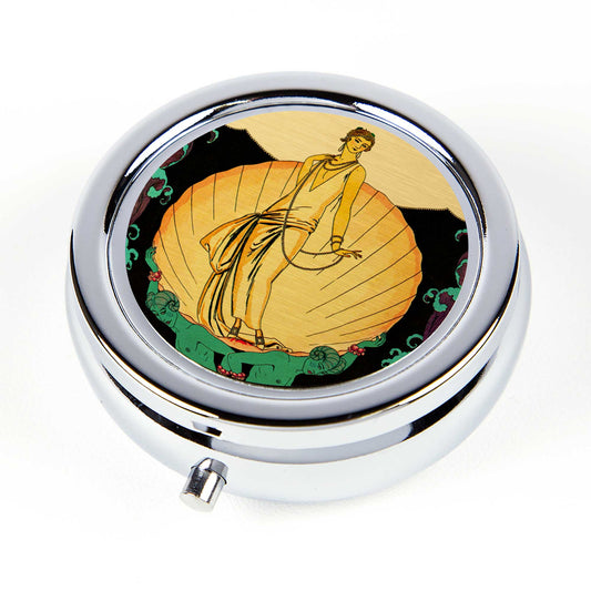 Art Deco Aphrodite Pill Box | Historical Art | Hand Decorated in the USA