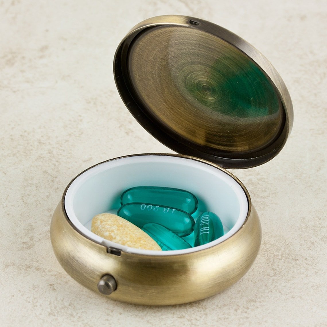  Houder Designer Pill Box - Decorative Pill Case with