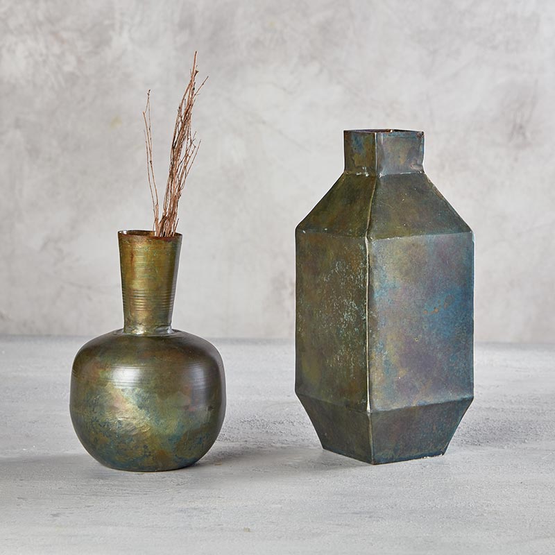 Artistic Vase in Aged Brass | 5.5" High