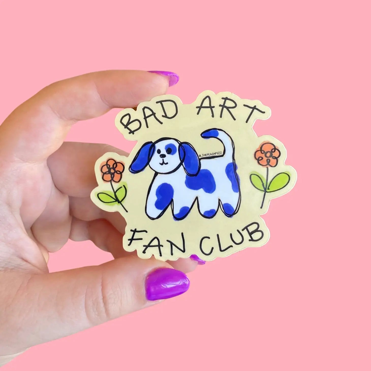 Bad Art Fan Club Sticker | 3" x 2"