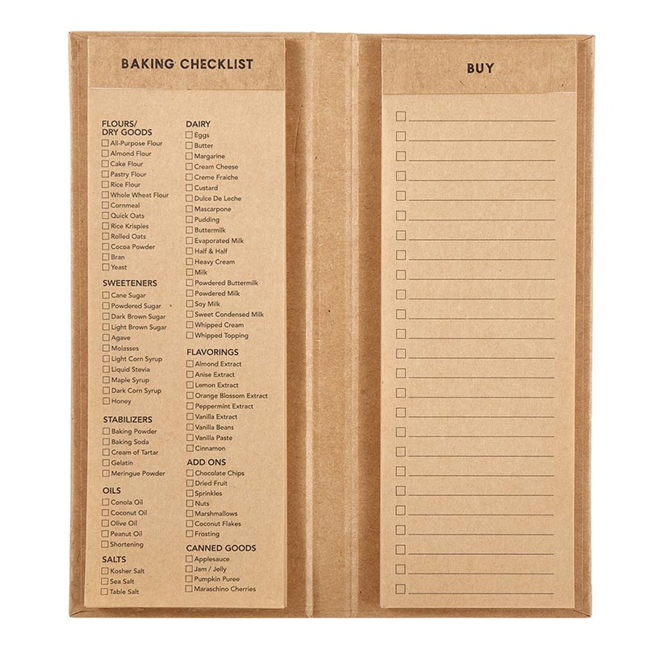 Baker's Gonna Bake Baking Planner | Ingredients Checklist