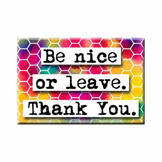 Be Nice or Leave Magnet | 2" x 3"