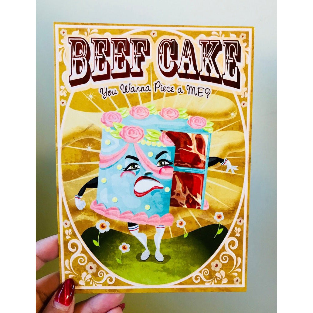 Beef Cake You Wanna Piece A Me Art Print | 5" x 7"