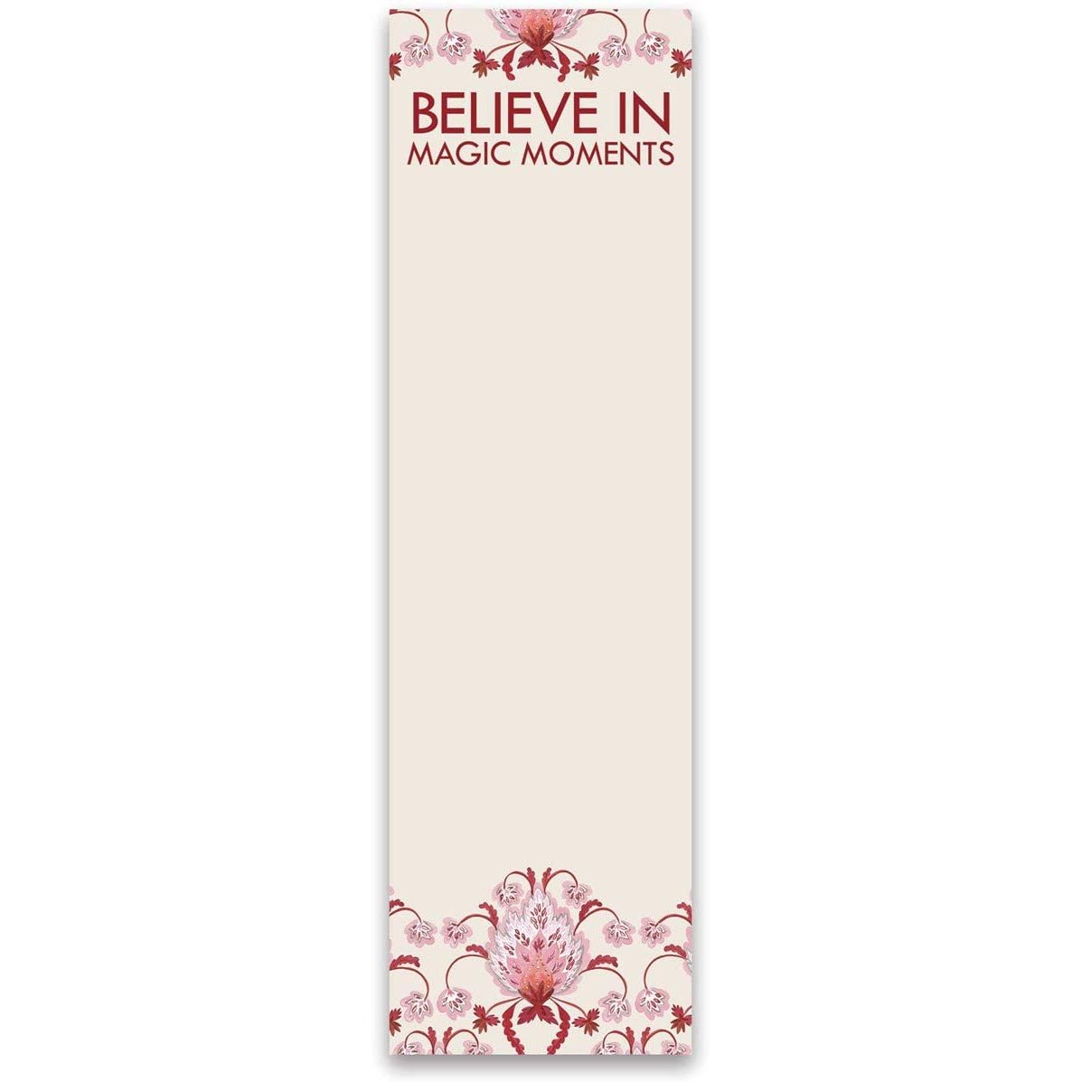 Believe In Magic Moments Magnetic List Notepad | 9.5" x 2.75" | Holds to Fridge with Strong Magnet