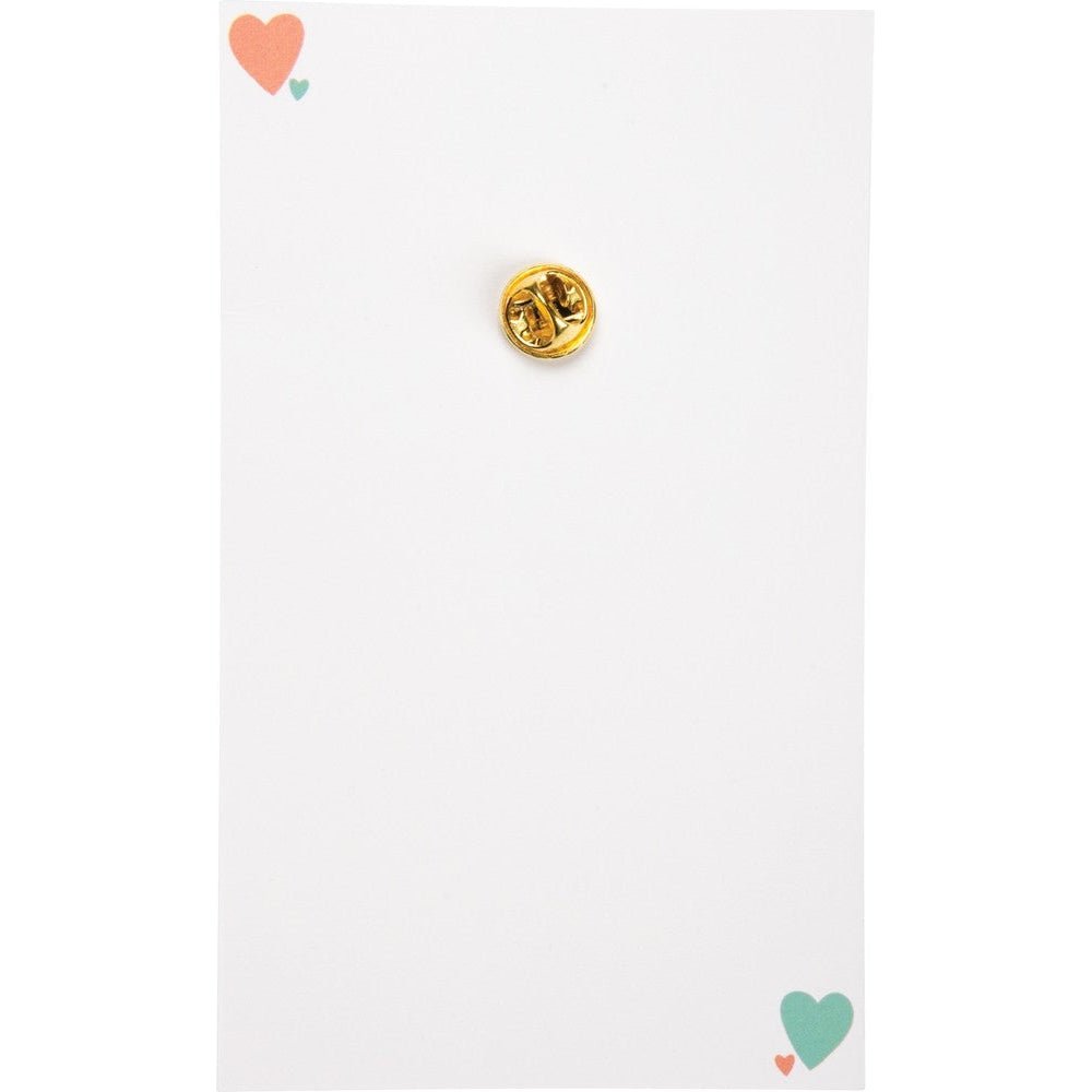 Bless Your Heart Enamel Pin in Pink on Southern-Inspired Gift Card