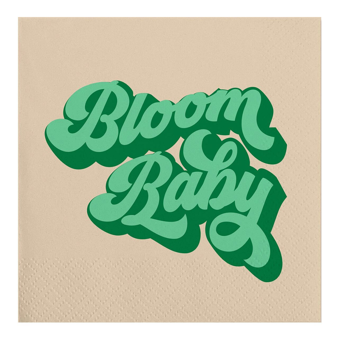 Bloom Baby Bamboo Party/Beverage/Cocktail Napkins | 5" Square