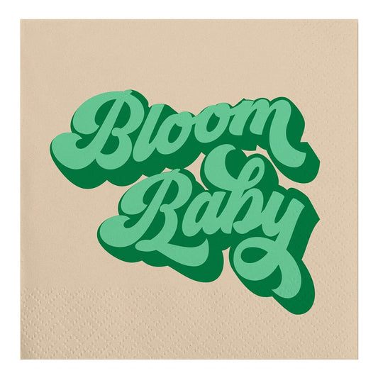 Bloom Baby Bamboo Party/Beverage/Cocktail Napkins | 5" Square
