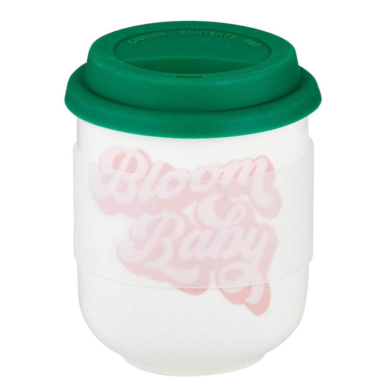Bloom Baby Ceramic To Go Mug | Holds 16 oz. | Eco Mug with Silicone Lid and Sleeve