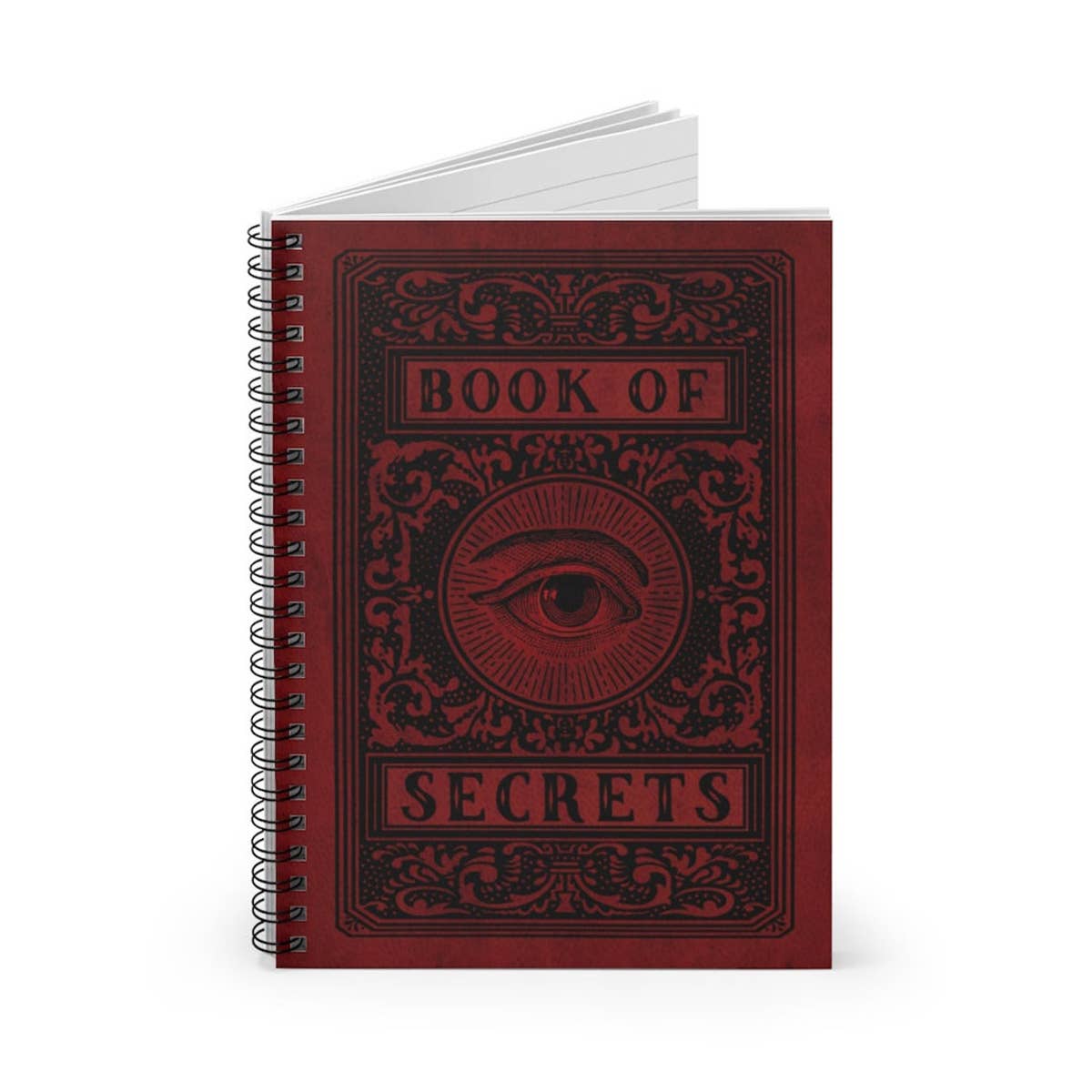 Book of Secrets Spiral Notebook | 8.5" x 6" x 0.6"