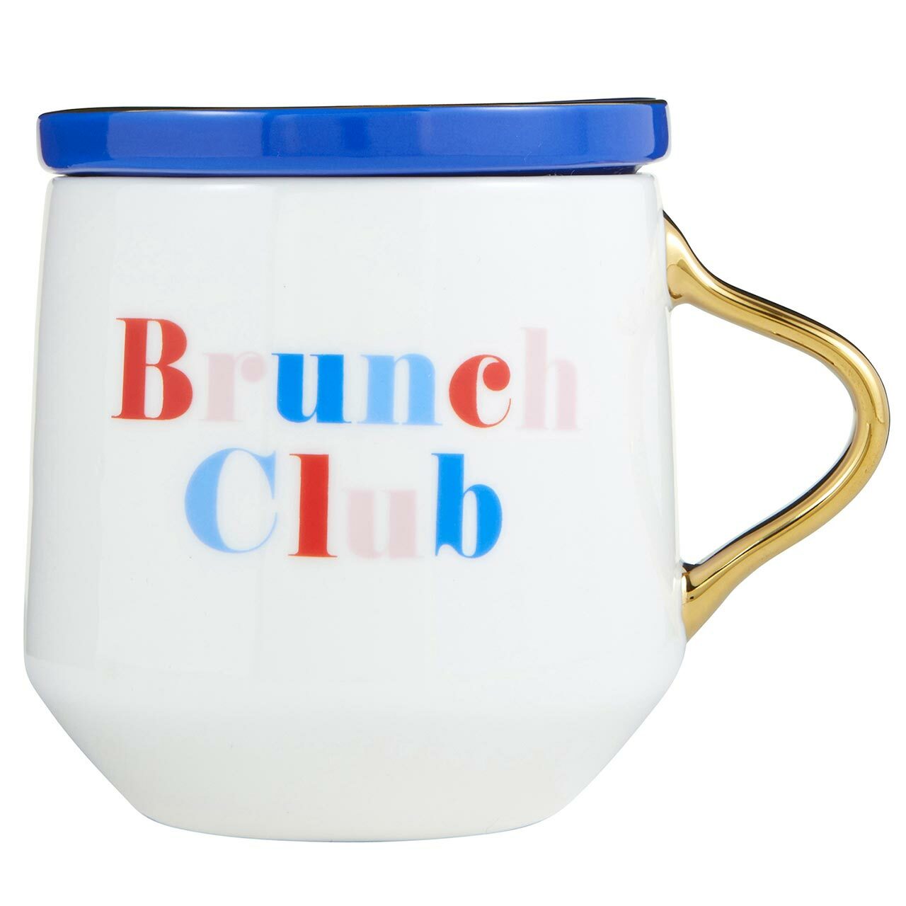 Brunch Club Mug & Coaster Lid in Blue