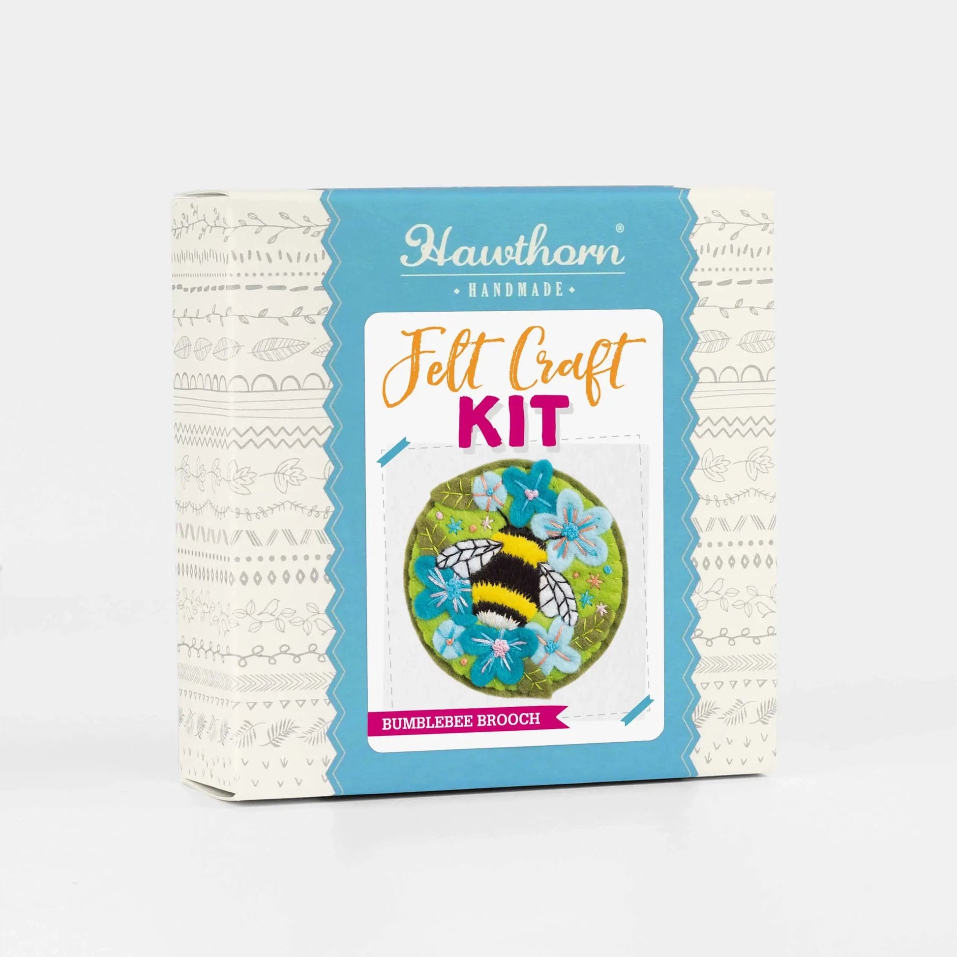 Bumblebee Felt Brooch Felt Craft Kit | Brooch Back Craft Kit