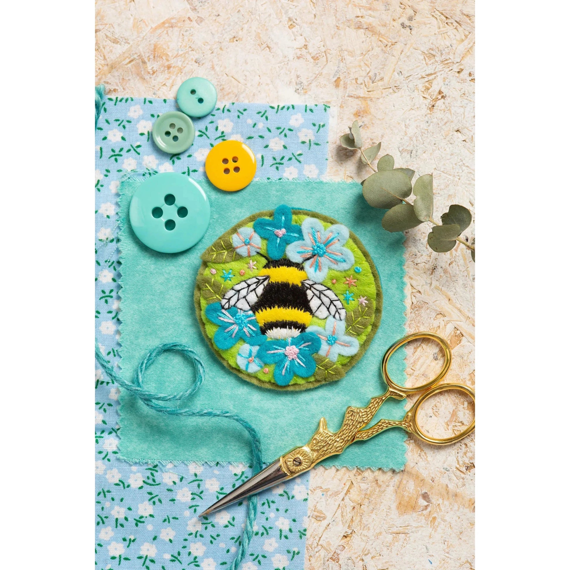 Bumblebee Brooch Felt Craft Kit - Hawthorn Handmade - Felt Craft Kit