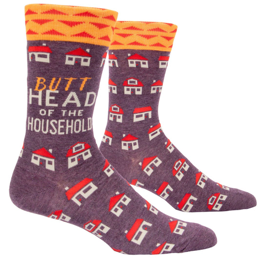 Butthead Of The Household Men's Crew Socks