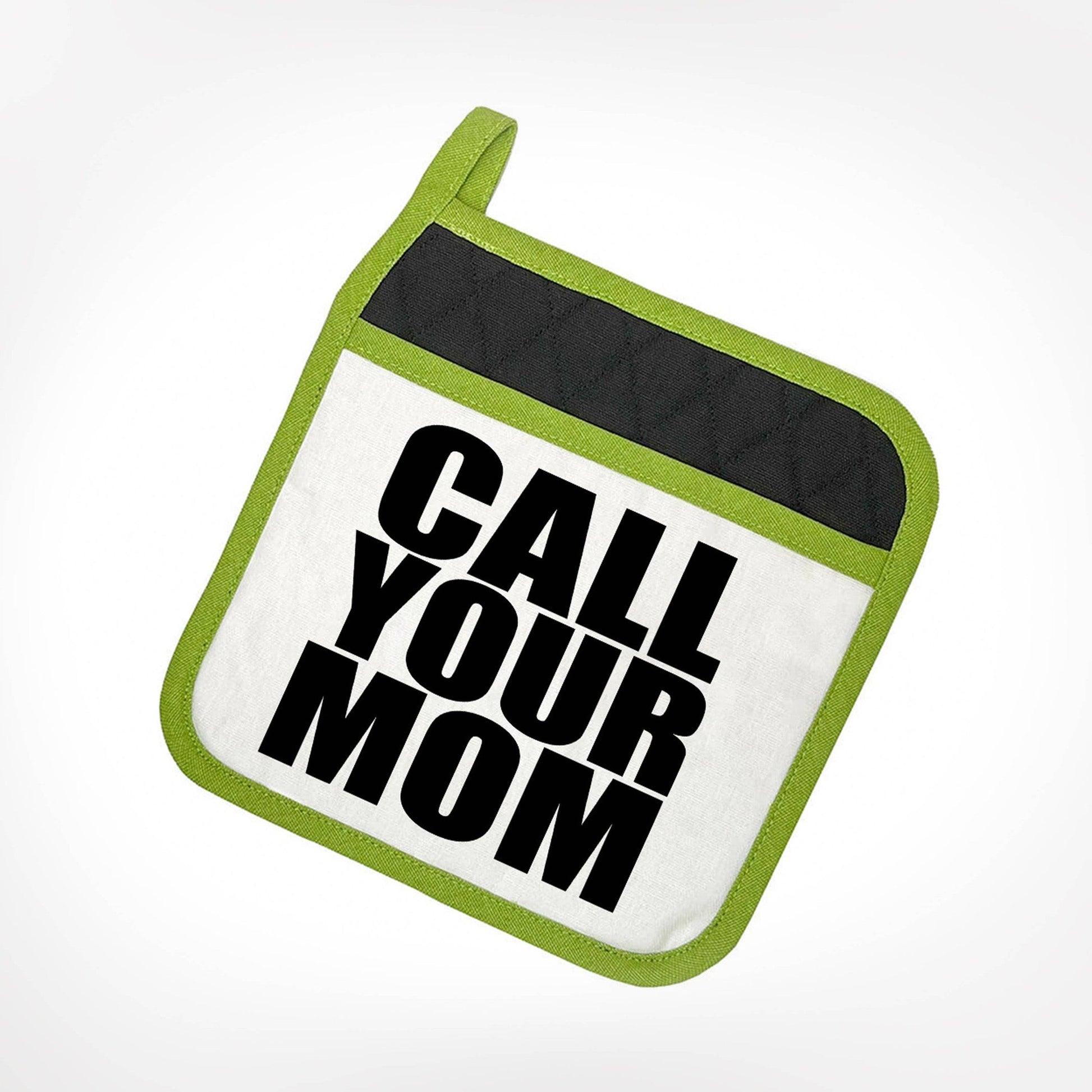 Call Your Mom Thick Cotton Fabric Potholder