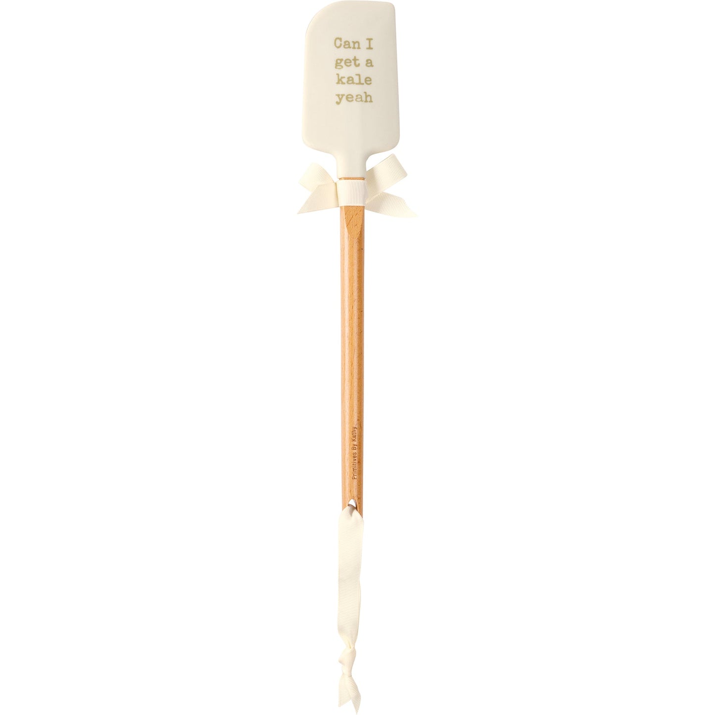 Can I Get A Kale Yeah Spatula With A Wooden Handle