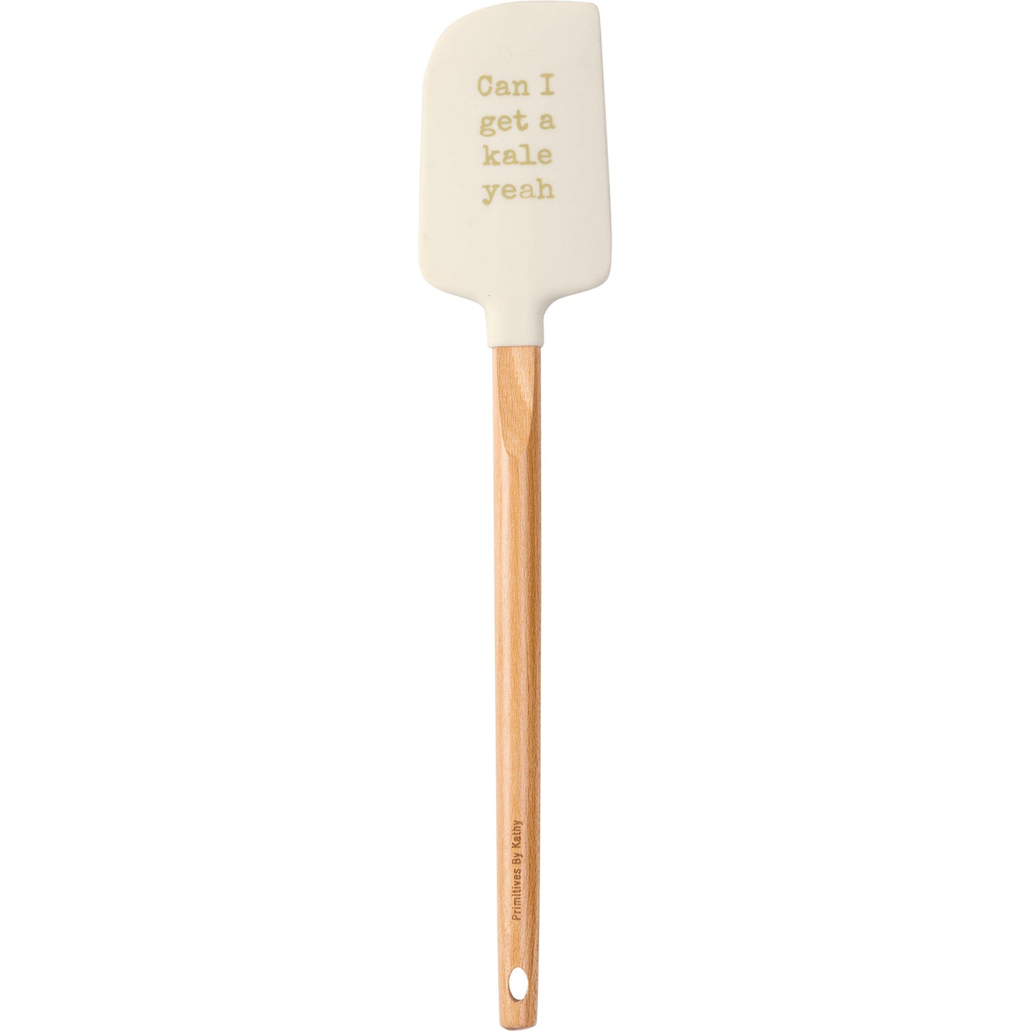 Can I Get A Kale Yeah Spatula With A Wooden Handle