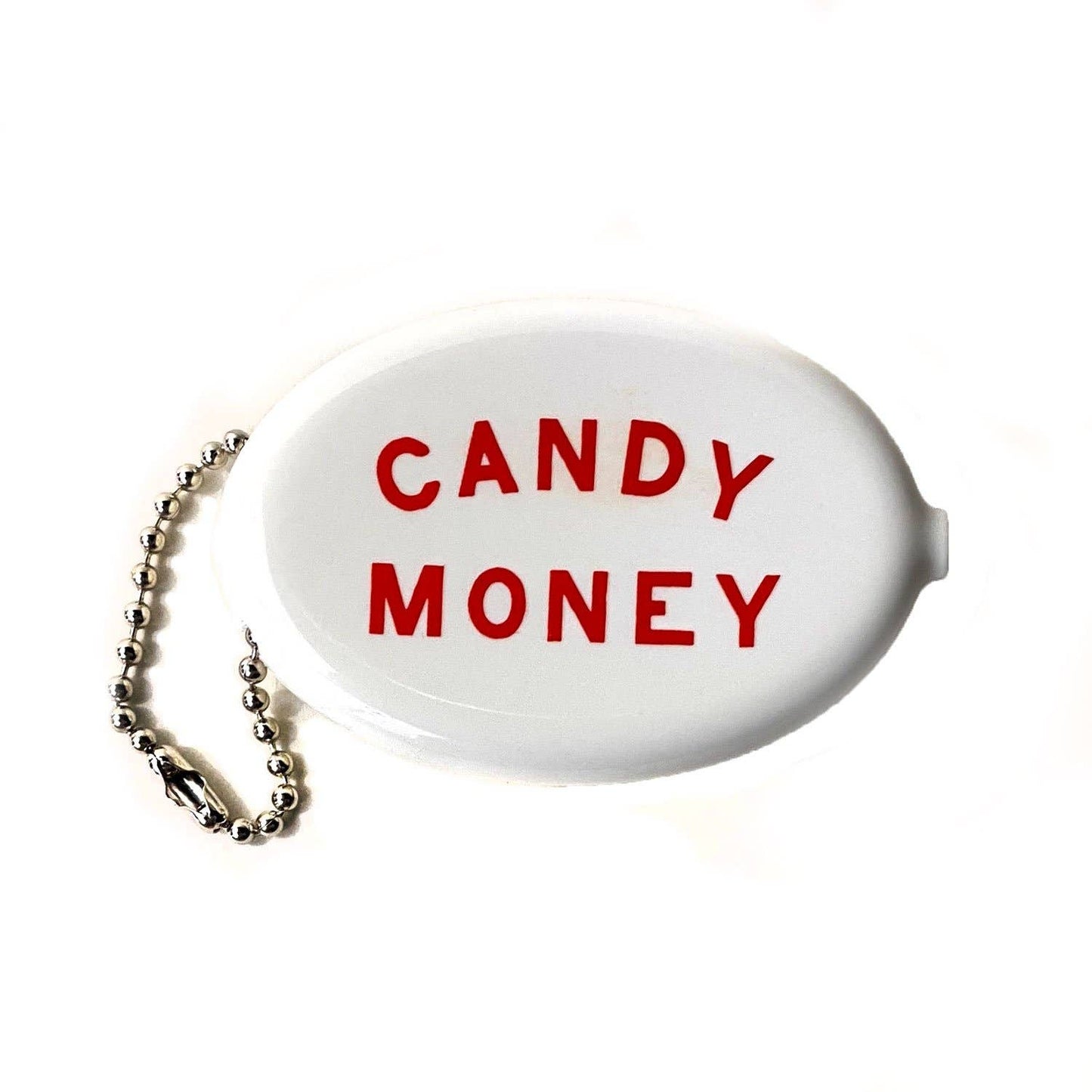 Candy Money Rubber Coin Pouch | '80s-'90s Retro Squeeze Coin Purse with Chain