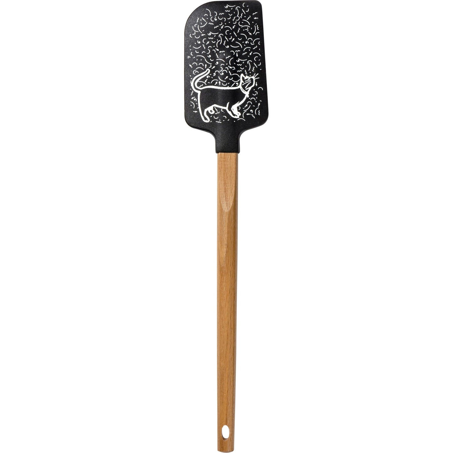 Cat Hair Is Part of The Recipe Spatula With A Wooden Handle