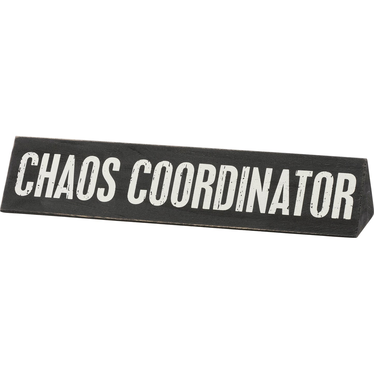 Chaos Coordinator / Director Of Sarcasm Reversible Wooden Desk Plate