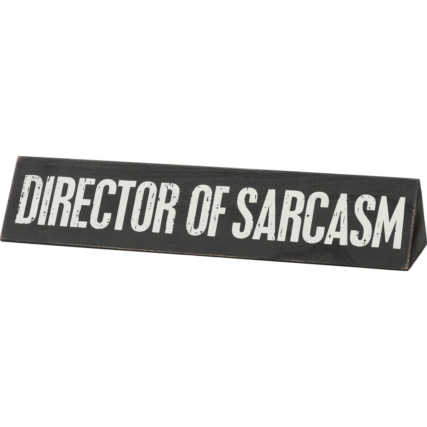 Chaos Coordinator / Director Of Sarcasm Reversible Wooden Desk Plate