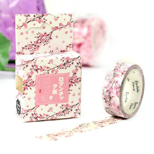 Cherry Blossom Washi Tape | Gift Wrapping and Craft Tape