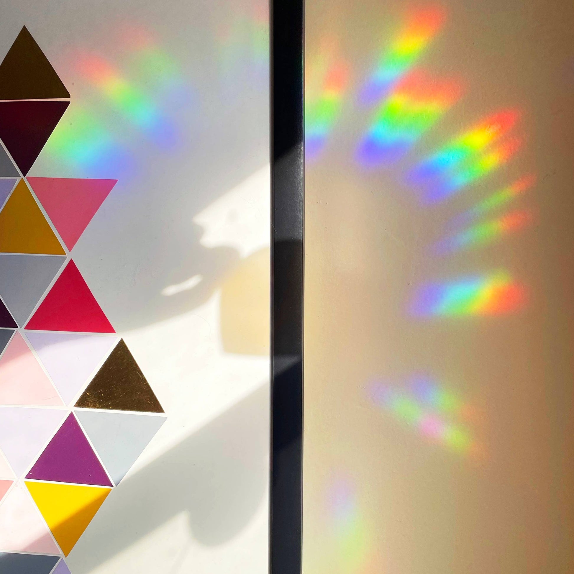 Sun Catcher Sticker for Window Rainbow Prism Sticker Rainbow 