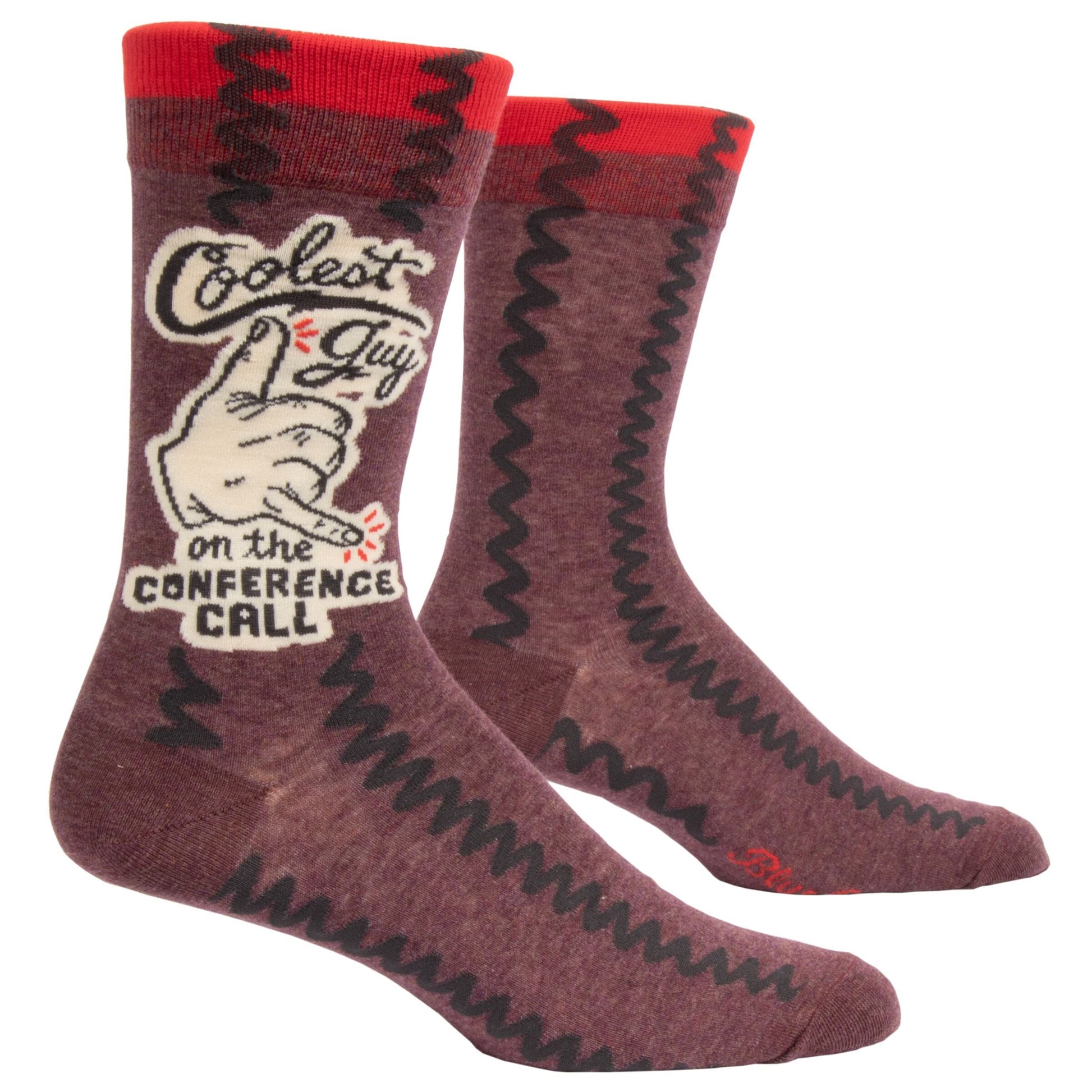 Coolest Guy In The Conference Call Funny Men's Crew Socks, Hipster ...