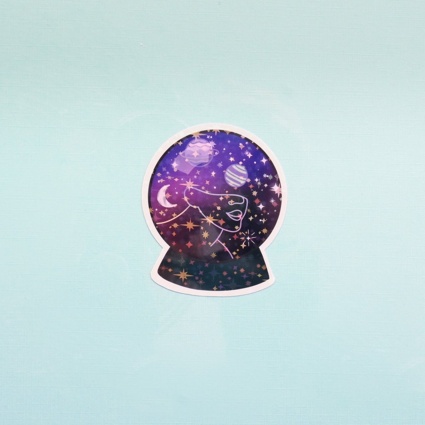 Cosmic Crystal Ball Medium Vinyl Sticker | 3"-3.5"