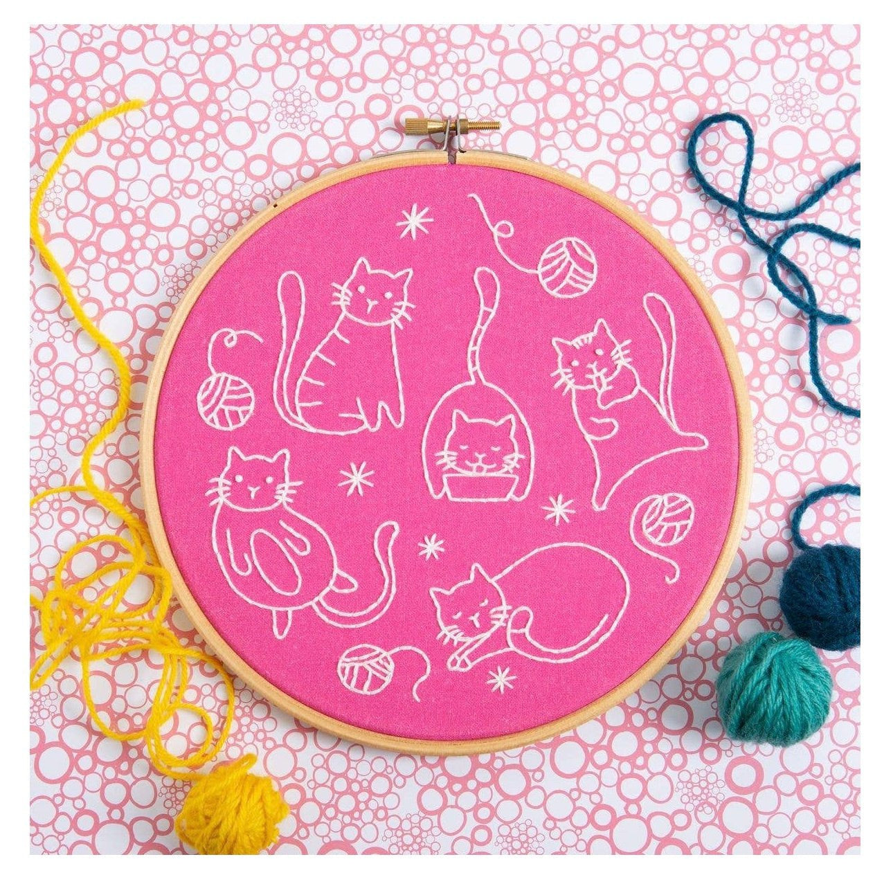 Crafty Cats Embroidery Kit | Made in the UK