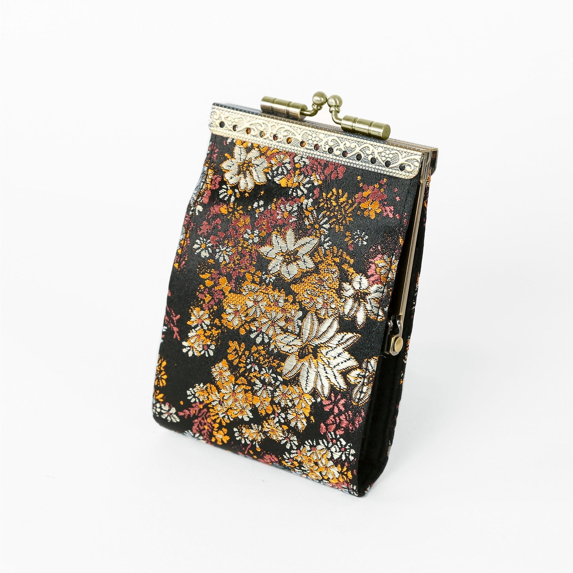 Mini Simple Floral Pattern Storage Bag Wristlet