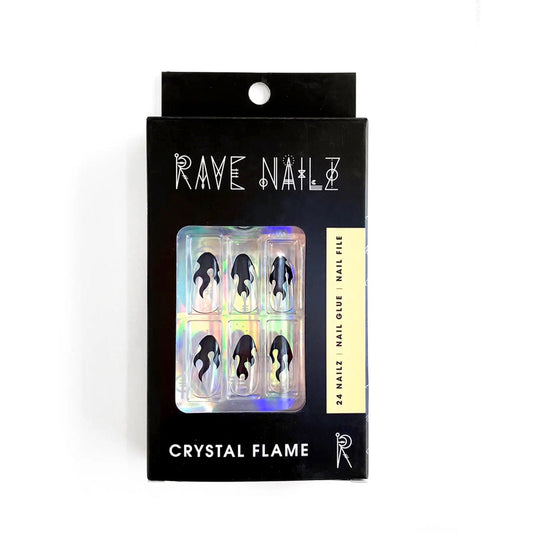 Crystal Flame Nailz | Press On Nail Kit Includes 24 Nails