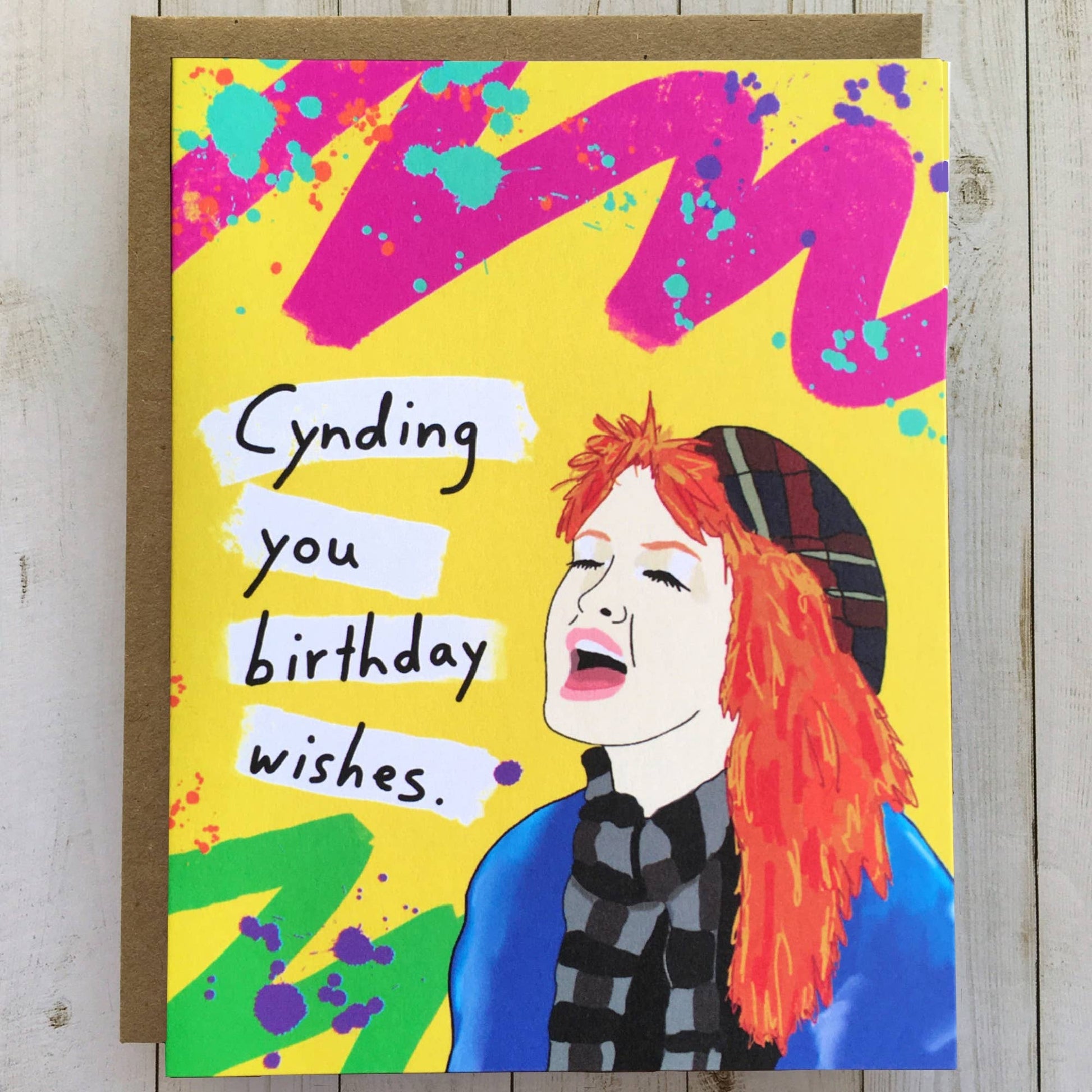 Cynding You Birthday Wishes Cyndi Lauper '80s Birthday Card