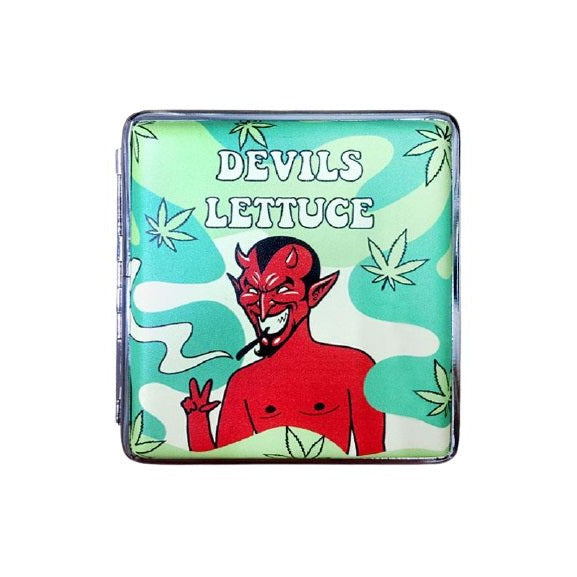 Devil's Lettuce Gift Set of 3 Items | Socks, Blunt Case, Rolling Tray | Marijuana Lovers' Gift