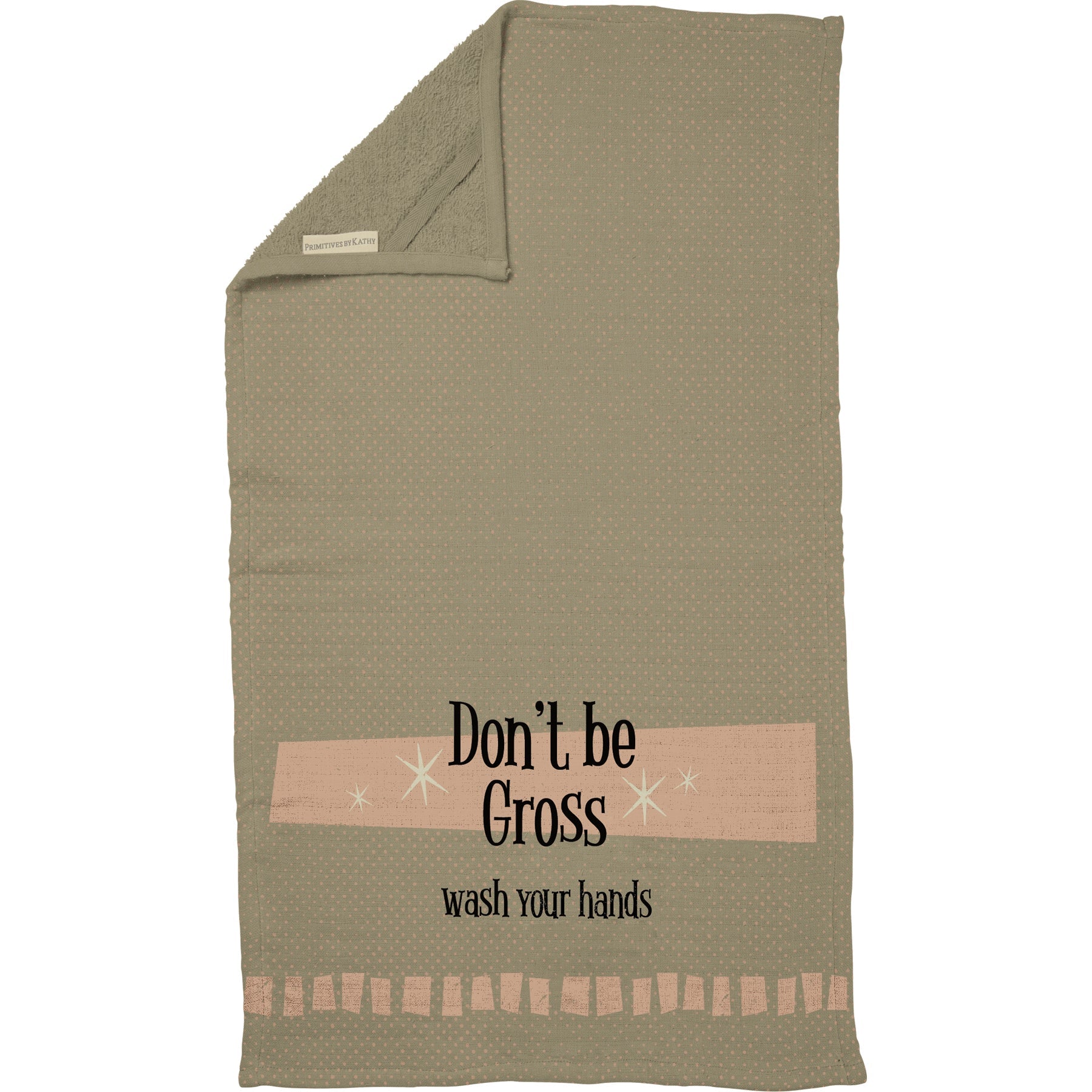 Don't Be Gross - Wash Your Hands in Retro Design Hand Towel | 16" x 28"
