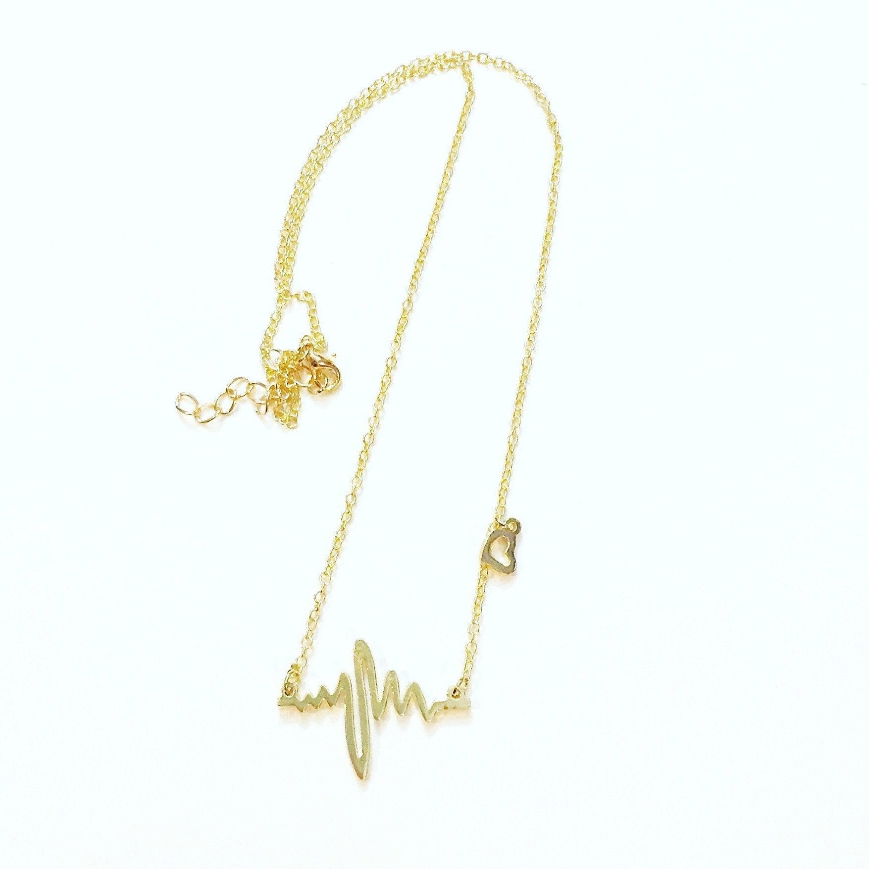 Every Heartbeat Necklace in Gold