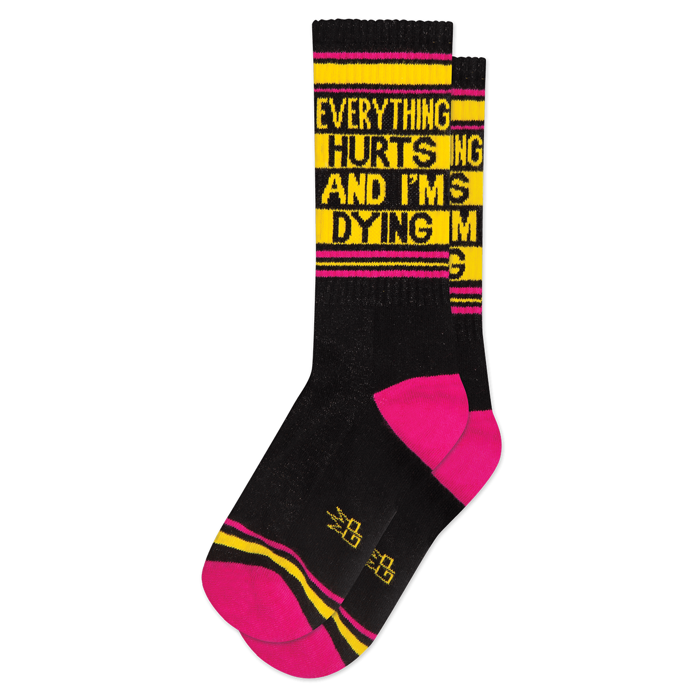 Everything Hurts And I'm Dying Gym Crew Socks | Unisex Women's Men's