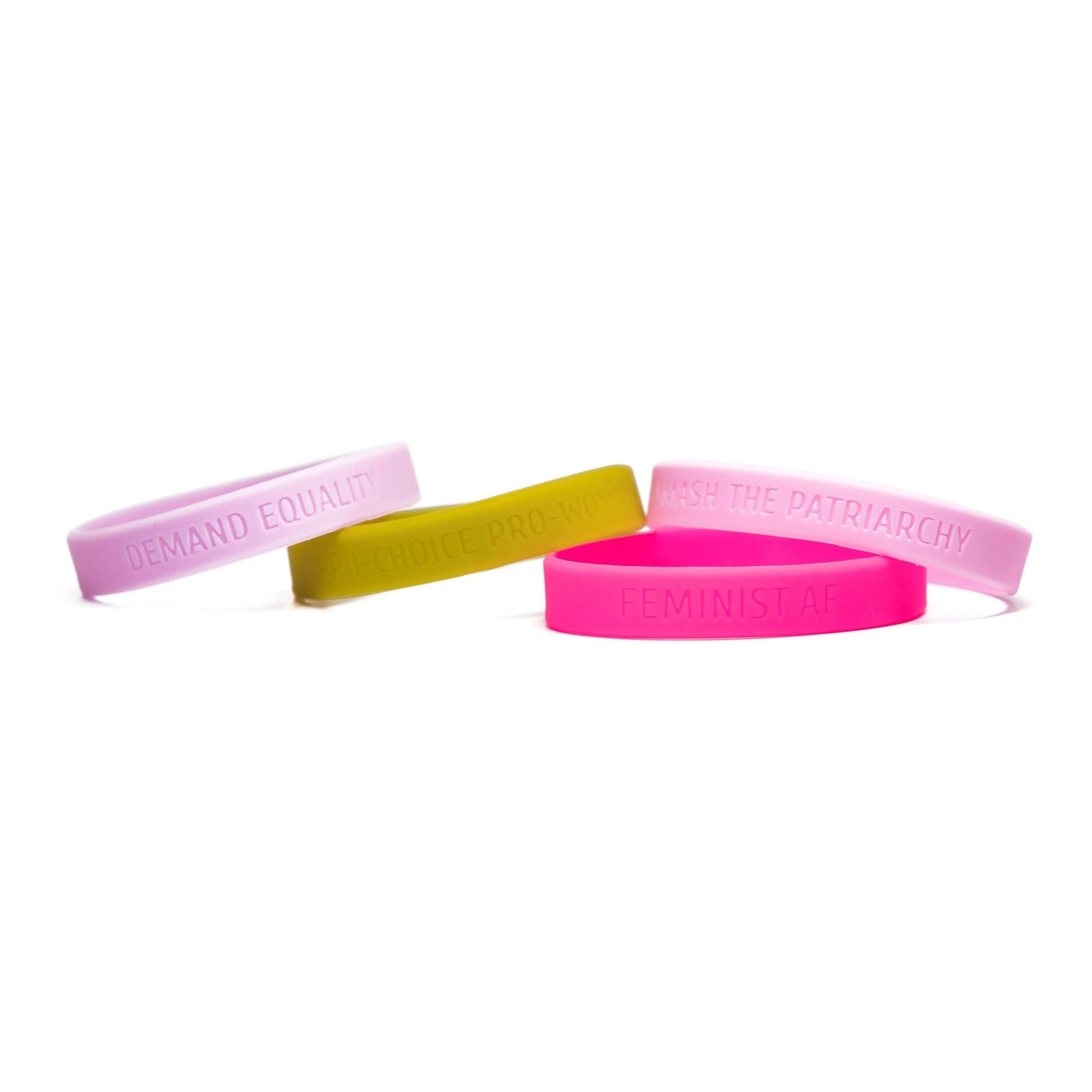 FEMINIST AF / DEMAND EQUALITY Silicone Bracelets (10 choices) – The Bullish  Store
