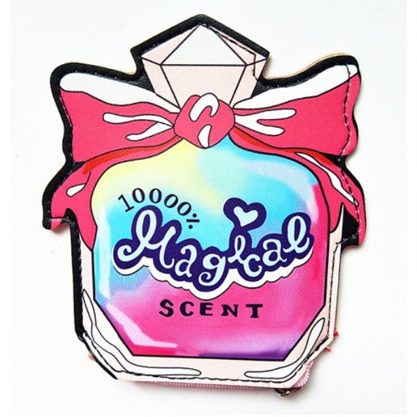 Fancy Perfume Colorful Keyring Cool Small/Mini Zip Coin/Change Purse/Bag/Pouch/Wallet