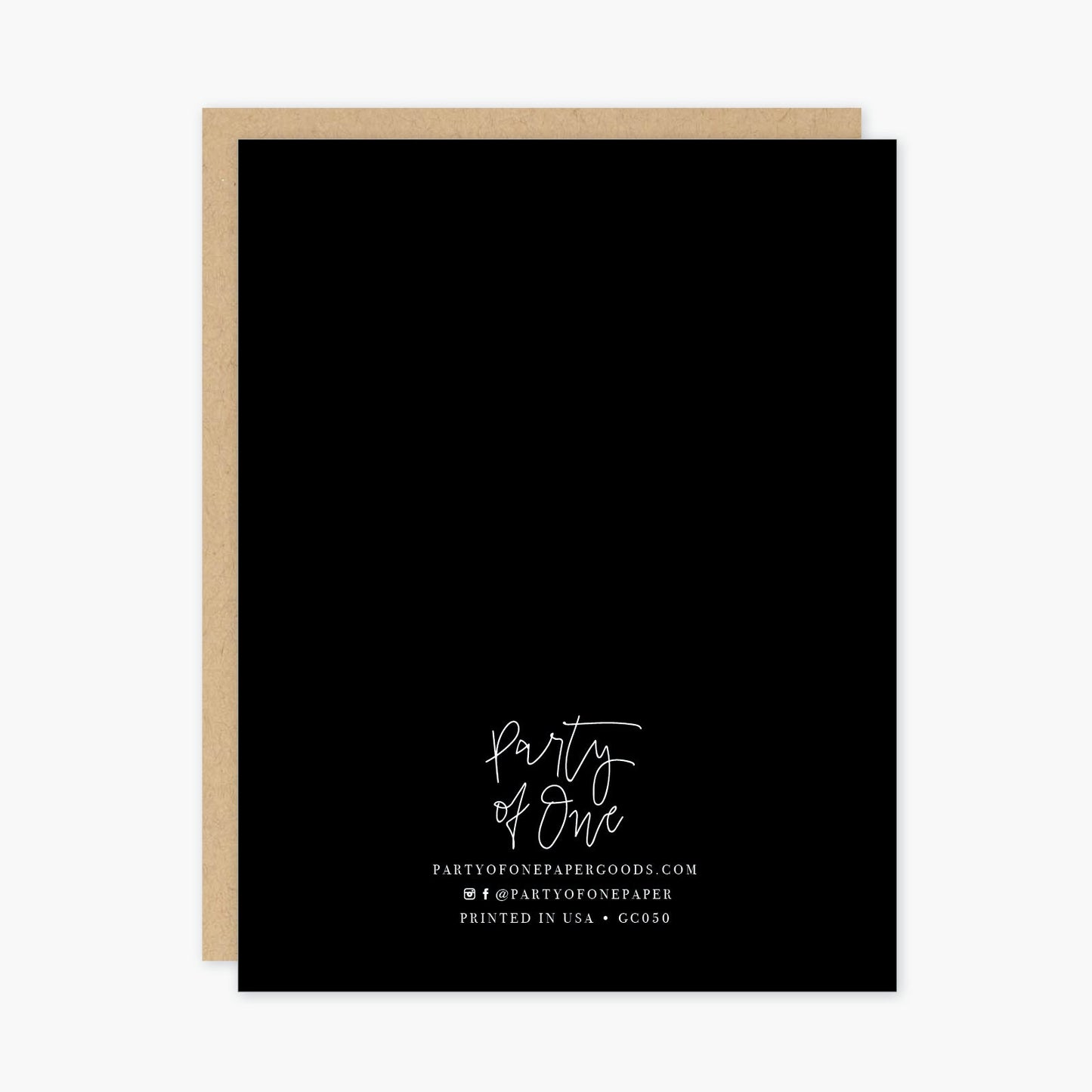 Feminist Dad For The Win Greeting Card in Black | 4.5" x 5.3" Blank Card
