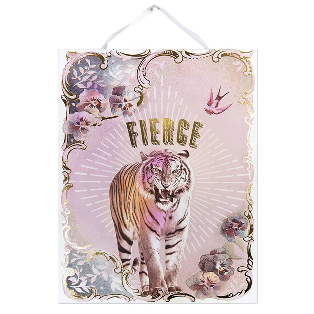 Fierce 11" x 14" Art Print | Pre-Hung with Silk Ribbon for Easy Hanging