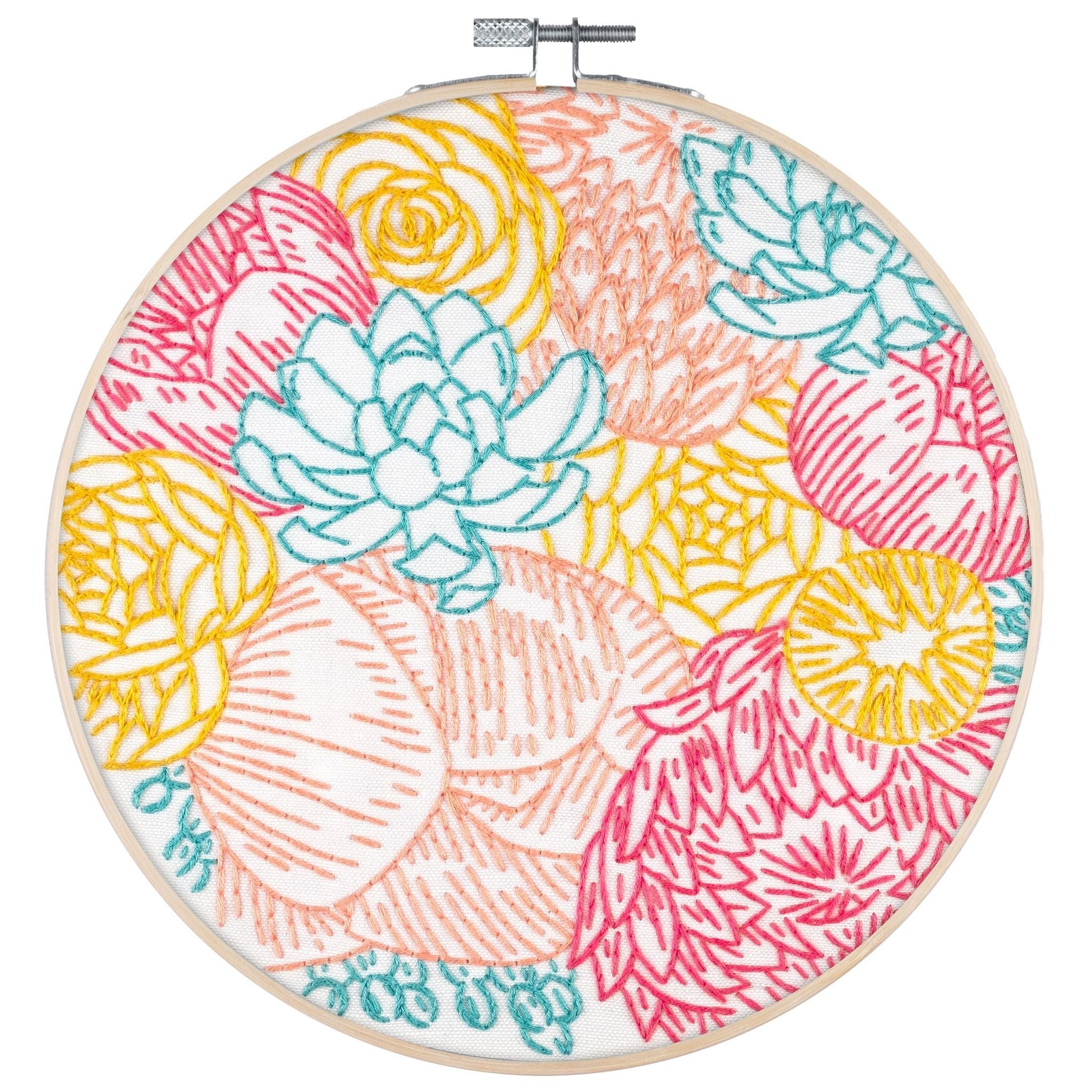 Floral Profusion 8" Embroidery Kit
