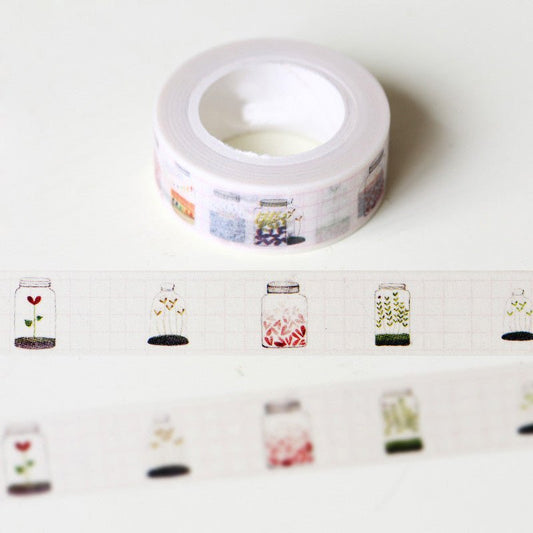 Flowers in a Bottle Washi Tape | Gift Wrapping and Craft Tape