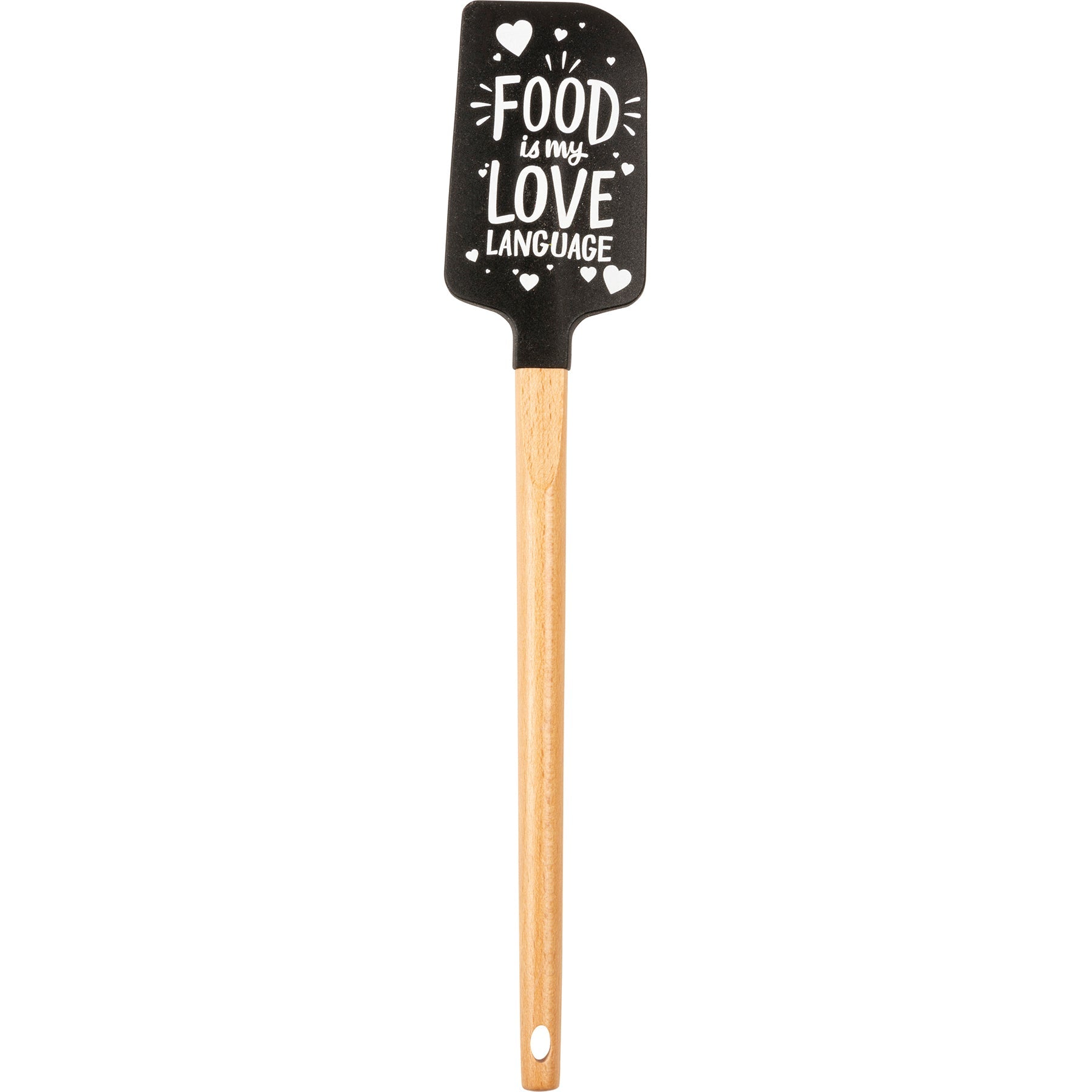 Food Is My Love Language Spatula With A Wooden Handle