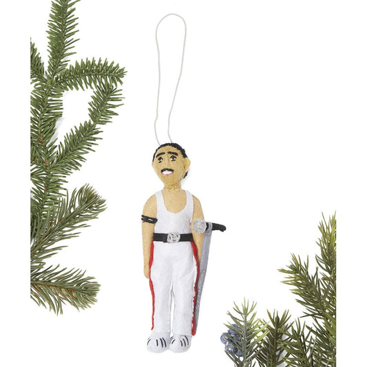 Freddie Mercury Felt Figure Ornament | Handmade in Kyrgyzstan