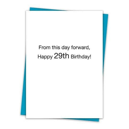 From This Day Forward Happy 29th Birthday Greeting Card