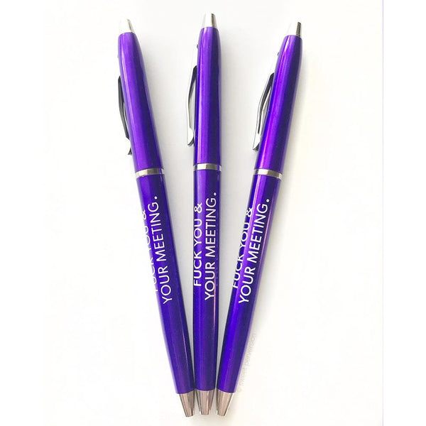 Wash Your Fucking Hands Pencil Set in Lilac | Set of 5 Funny Sweary Profanity Pencils by The Bullish Store